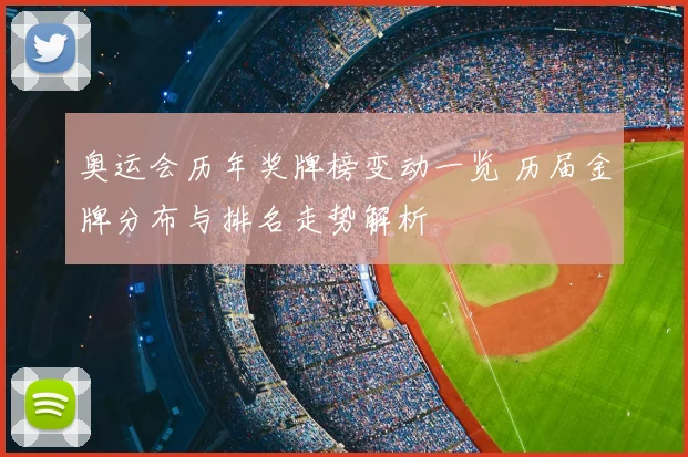 奥运会历年奖牌榜变动一览 历届金牌分布与排名走势解析